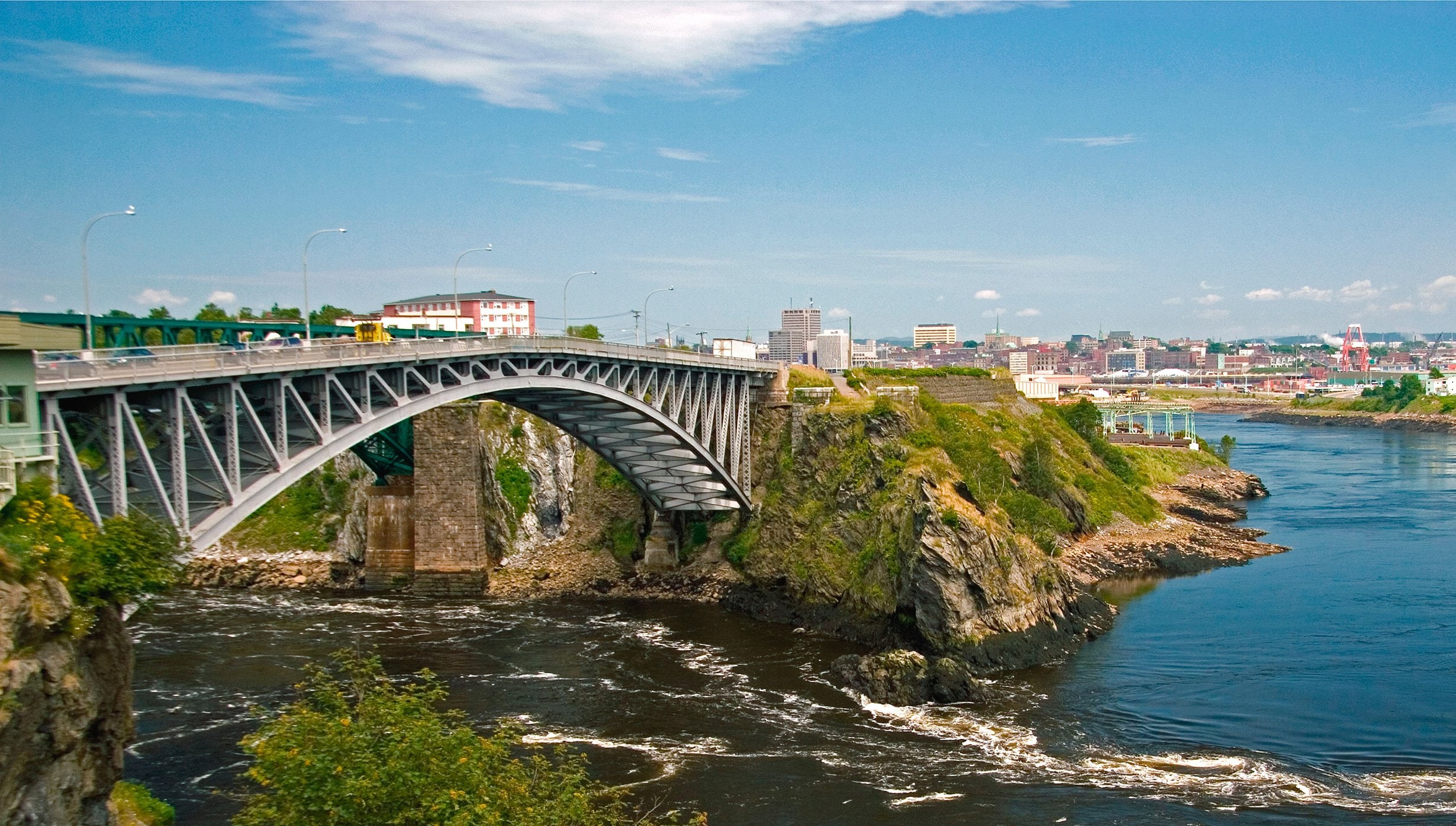 arch bridge, Reversing Falls, Confederation Bridge, Bay of Fundy arch bridge, Reversing Falls, Confederation Bridge, Bay of Fundy