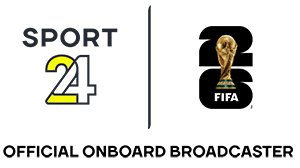 FIFA World Cup 26™ live on board. Powered by Sport 24 - Official logo | MSC Cruises