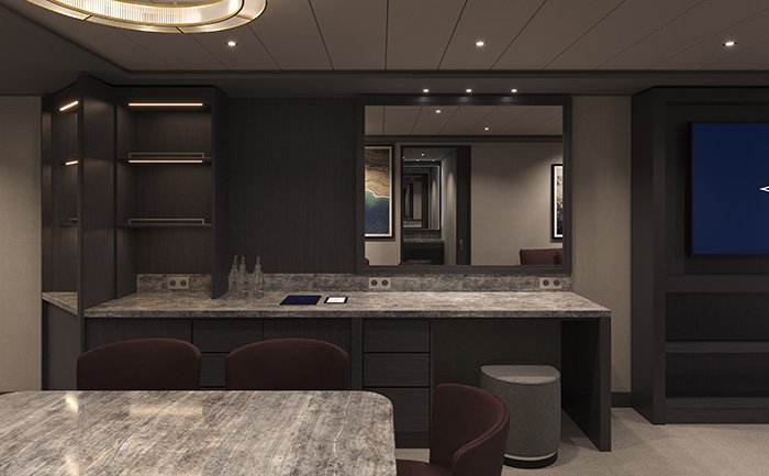 MSC Yacht Club Royal suite with whirlpool bath, MSC Poesia | MSC Cruises