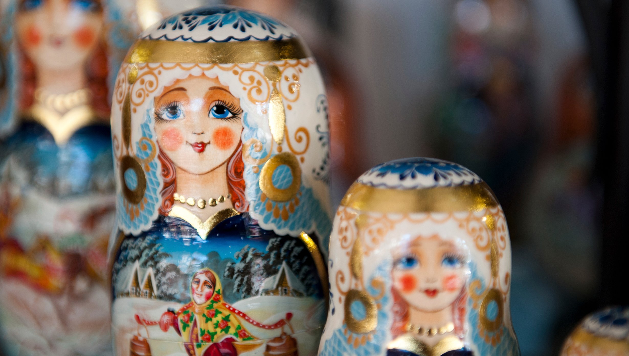 Colorful Russian nesting dolls with intricate designs on display | MSC Cruises