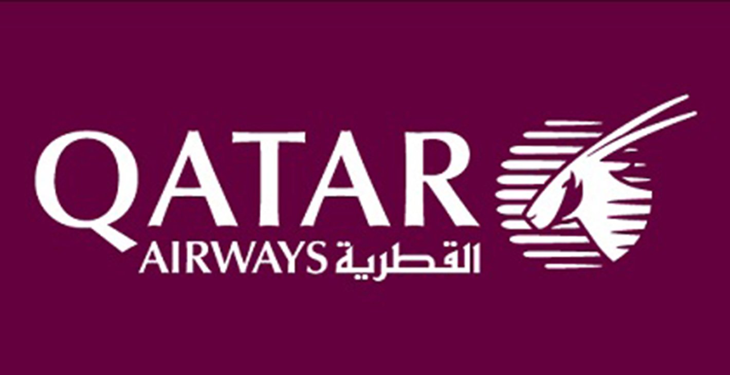Qatar Airways logo on a maroon background | MSC Cruises