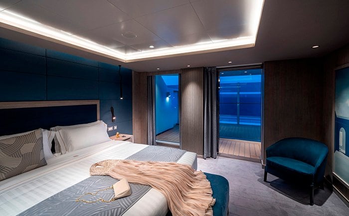 MSC Yacht Club Owner Suite with Whirlpool bath, MSC World Europa | MSC Cruises MSC Yacht Club Owner Suite with Whirlpool bath, MSC World Europa | MSC Cruises